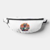 Hunde mit Brille am Strand Bauchtasche (Ablage )