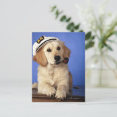 Hunde mit Deckel, Rauchrohr halten Postkarte (Stehend Vorderseite)