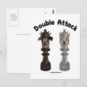 Hunde mit doppelten Angriffen Postkarte (Vorne/Hinten)