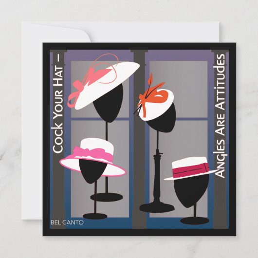 Hunde mit Einstellung zur Einladung (Vorderseite)