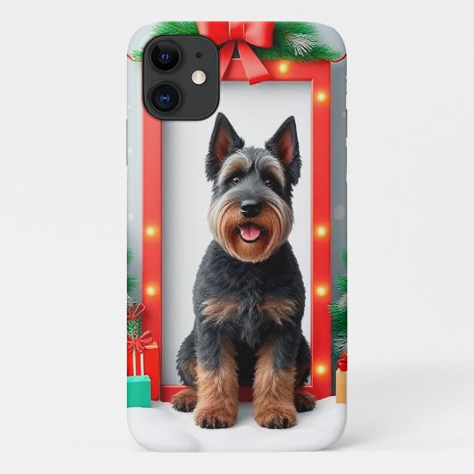 Hunde mit festlichen Weihnachtsdekorationen Case-Mate iPhone Hülle (Rückseite)