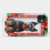 Hunde mit festlichen Weihnachtsdekorationen Case-Mate iPhone Hülle (Rückseite (Horizontal))