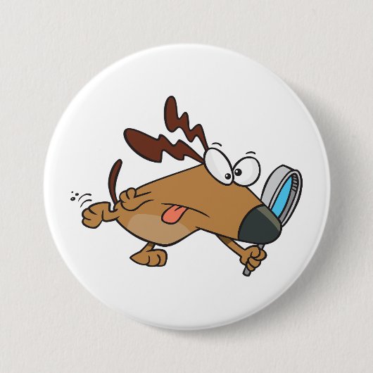 Hunde mit Gläsersatz Button (Vorderseite)