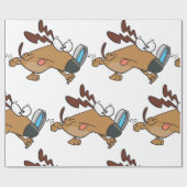 Hunde mit Gläsersatz Geschenkpapier (Flach)