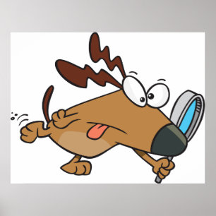 Hunde mit Gläsersatz Poster