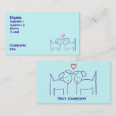 Hunde mit Herz Visitenkarte (Vorne/Hinten)