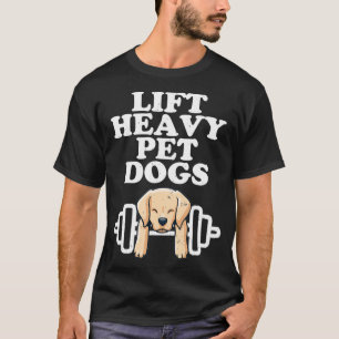 Hunde mit hohem Hundebüt, die ein kurzes Kostensen T-Shirt