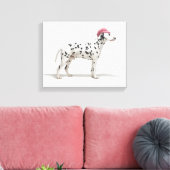 Hunde mit Hut Leinwanddruck (Insitu (Wohnzimmer))