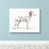Hunde mit Hut Leinwanddruck (Insitu (Holzboden))