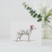 Hunde mit Hut Postkarte (Stehend Vorderseite)