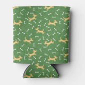 Hunde mit Knochen Dosenkühler (Vorderseite)