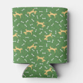 Hunde mit Knochen Dosenkühler (Rückseite)