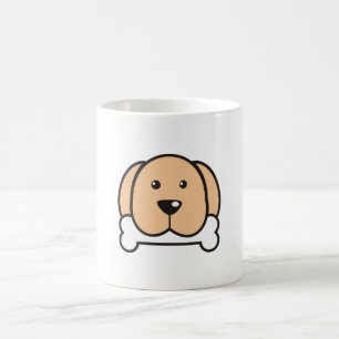 Hunde mit Knochen Kaffeetasse