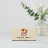 Hunde mit Knochensymbol Visitenkarte (Stehend Vorderseite)