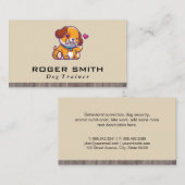 Hunde mit Knochensymbol Visitenkarte (Vorne/Hinten)