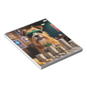 Hunde mit Kryptomünzen Notizblock (angewinkelt)