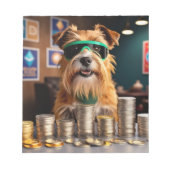 Hunde mit Kryptomünzen Notizblock (Vorderseite)