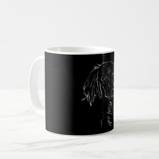 Hunde mit langer Dackel Zeichnend Kaffeetasse (Vorderseite Links)