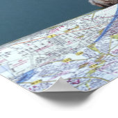 Hunde mit Lesebrille, die Karte studiert Poster (Ecke)