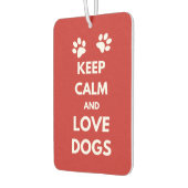 Hunde mit Liebe und Ruhe behalten Autolufterfrischer (Links)