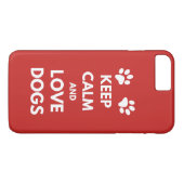 Hunde mit Liebe und Ruhe behalten Case-Mate iPhone Hülle (Rückseite (Horizontal))