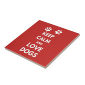 Hunde mit Liebe und Ruhe behalten Fliese (Seite)