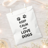 Hunde mit Liebe und Ruhe behalten Geschenktütchen (Ausgeschnitten)