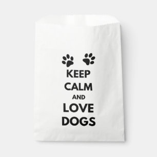 Hunde mit Liebe und Ruhe behalten Geschenktütchen