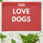 Hunde mit Liebe und Ruhe behalten Handtuch (Gefaltet)