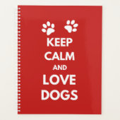 Hunde mit Liebe und Ruhe behalten Planer (Vorderseite)