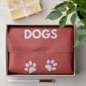 Hunde mit Liebe und Ruhe behalten Seidenpapier (Geschenk)