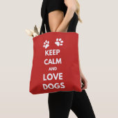 Hunde mit Liebe und Ruhe behalten Tasche (Von Nahem)