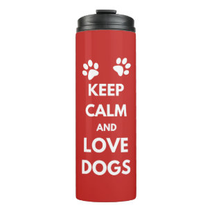Hunde mit Liebe und Ruhe behalten Thermosbecher