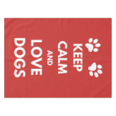 Hunde mit Liebe und Ruhe behalten Tischdecke (Vorderseite (Horizontal))