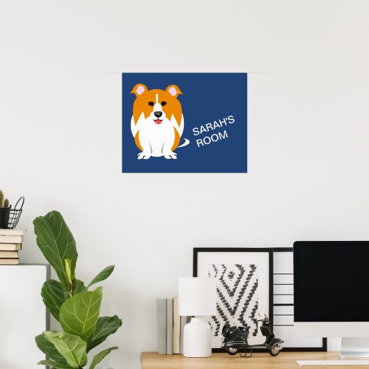 Hunde mit Namen für Kinder Poster (Heimbüro)