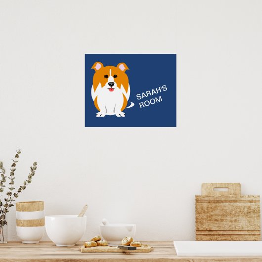 Hunde mit Namen für Kinder Poster (Küche)