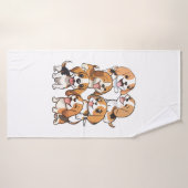 Hunde mit niedlichem Beagle Badehandtuch (Badehandtuch)