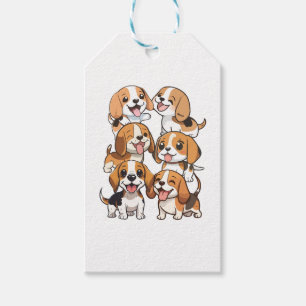 Hunde mit niedlichem Beagle Geschenkanhänger