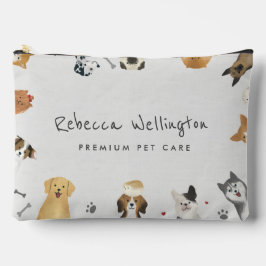 Hunde mit niedlicher Wasserfarbe Sitter Hund Walke Zubehörtasche