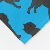 Hunde mit personalisiertem Namen Fleecedecke (Ecke)