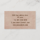 Hunde mit Prägung Visitenkarte (Rückseite)