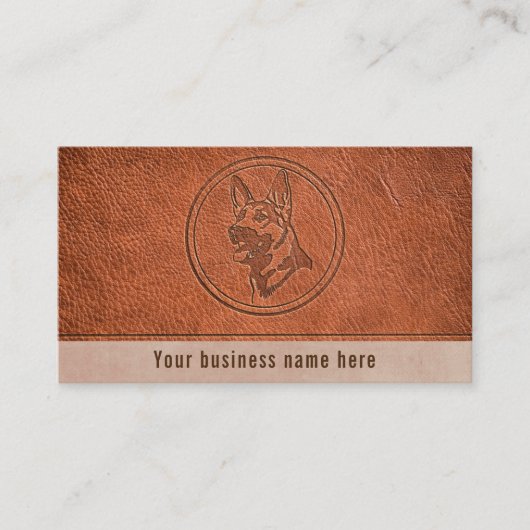 Hunde mit Prägung Visitenkarte (Vorderseite)