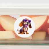Hunde mit Sonnenbrille Etiketten (Befestigt)