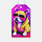 Hunde mit Sonnenbrille Geschenkanhänger (Rückseite)