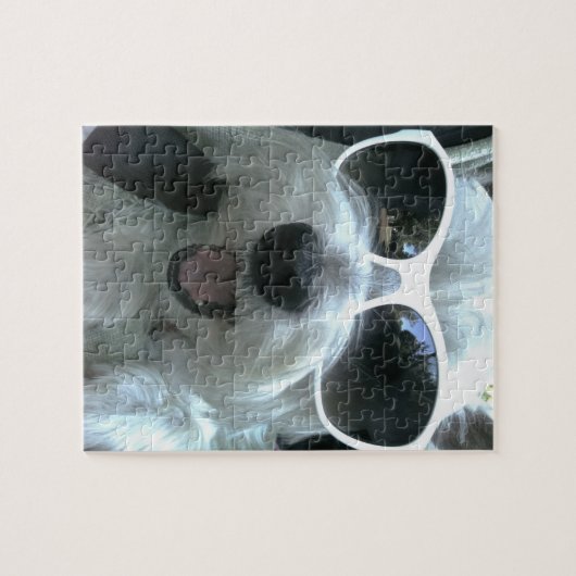 Hunde mit Sonnenbrille Puzzle (Horizontal)