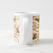 Hunde mit Würstchen im Hintergrund Jumbo-Tasse (Rückseite)