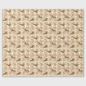 Hunde mit Würstchenuntergrund Geschenkpapier (Flach)