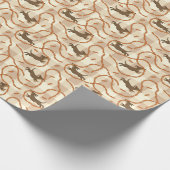 Hunde mit Würstchenuntergrund Geschenkpapier (Ecke)