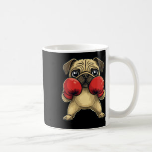 Hunde-Mops als Boxer-Funny-Boxing Kaffeetasse