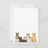 Hunde Mops Einladung (Rückseite)